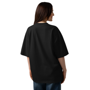 Unisex organic oversized high neck t-shirt