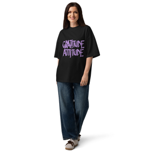 Unisex organic oversized high neck t-shirt