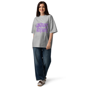 Unisex organic oversized high neck t-shirt