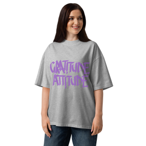 Unisex organic oversized high neck t-shirt