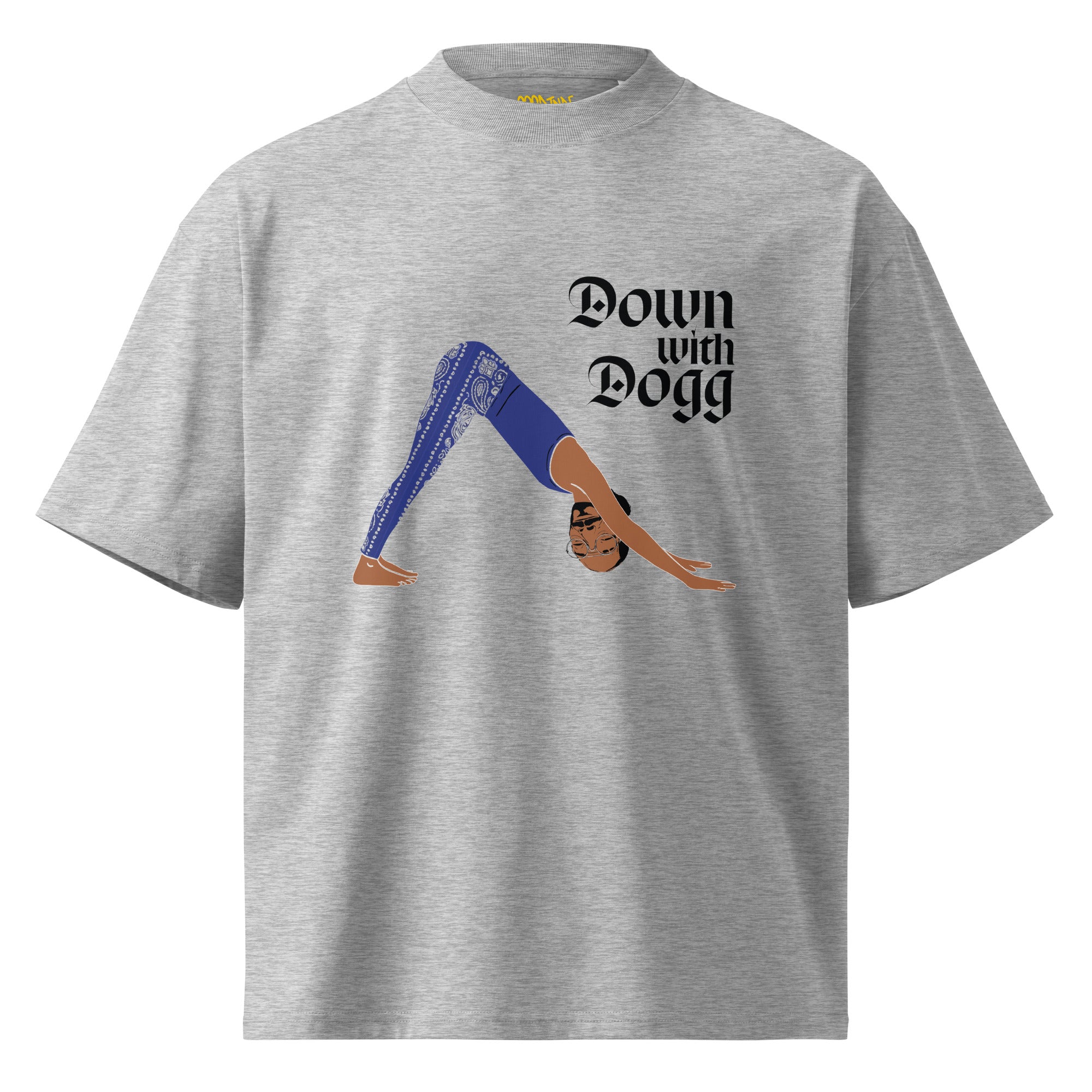 Down with DOGG : Unisex organic oversized high neck t-shirt