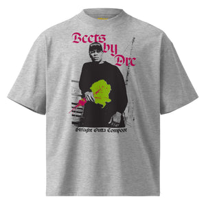 Unisex organic oversized high neck t-shirt