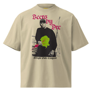 Unisex organic oversized high neck t-shirt