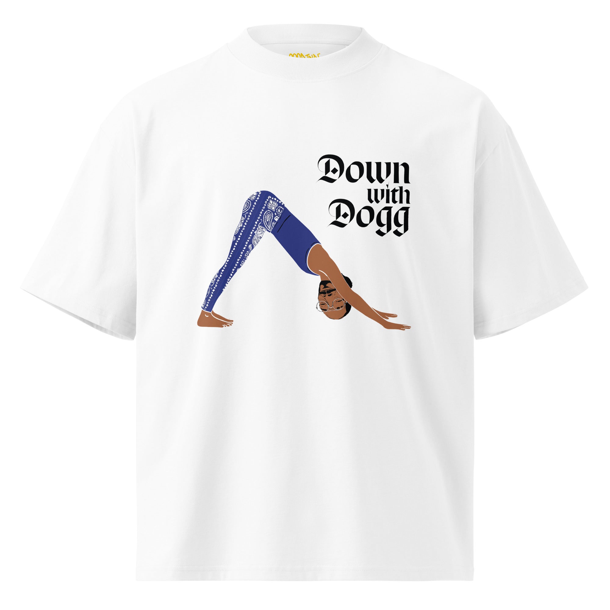 Down with DOGG : Unisex organic oversized high neck t-shirt