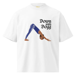 Down with DOGG : Unisex organic oversized high neck t-shirt