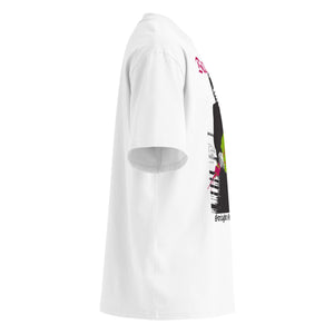 Unisex organic oversized high neck t-shirt
